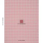 CHECK RUSTIQUE fabric CRANBERRY color by Schumacher