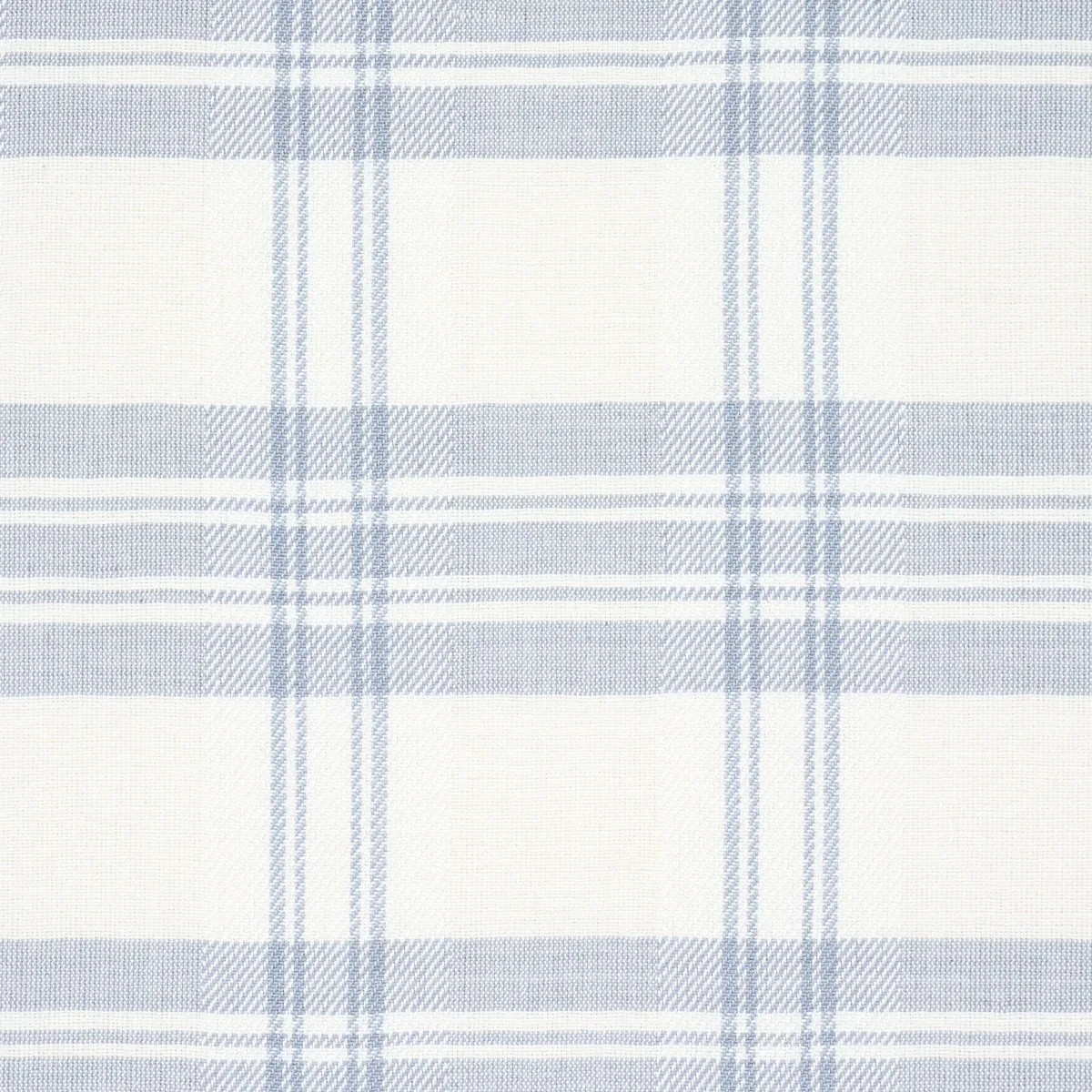 CHECK RUSTIQUE fabric SKY color by Schumacher