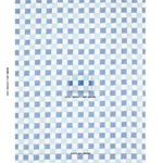 Chequer Hand Block Print fabric BLUE color by Schumacher