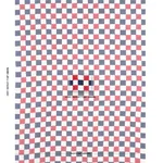 Chequer Hand Block Print Fabric – RED/NAVY | Schumacher | Wa Chequer Hand Block Print fabric RED/NAVY color by Schumacher