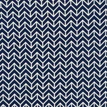CHEVRON INDOOR/OUTDOOR fabric NAVY color by Schumacher