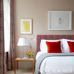 CHEVRON STRIÉ VELVET Fabric – GARNET | Schumacher | Wallpape CHEVRON STRIÉ VELVET fabric GARNET color by Schumacher