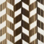 CHEVRON STRIÉ VELVET fabric GOLD color by Schumacher