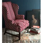 CHEVRON STRIÉ VELVET Fabric – LAPIS | Schumacher | Wallpaper CHEVRON STRIÉ VELVET fabric LAPIS color by Schumacher