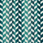 CHEVRON STRIÉ VELVET fabric PEACOCK color by Schumacher