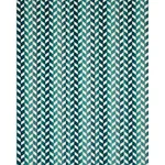 CHEVRON STRIÉ VELVET fabric PEACOCK color by Schumacher