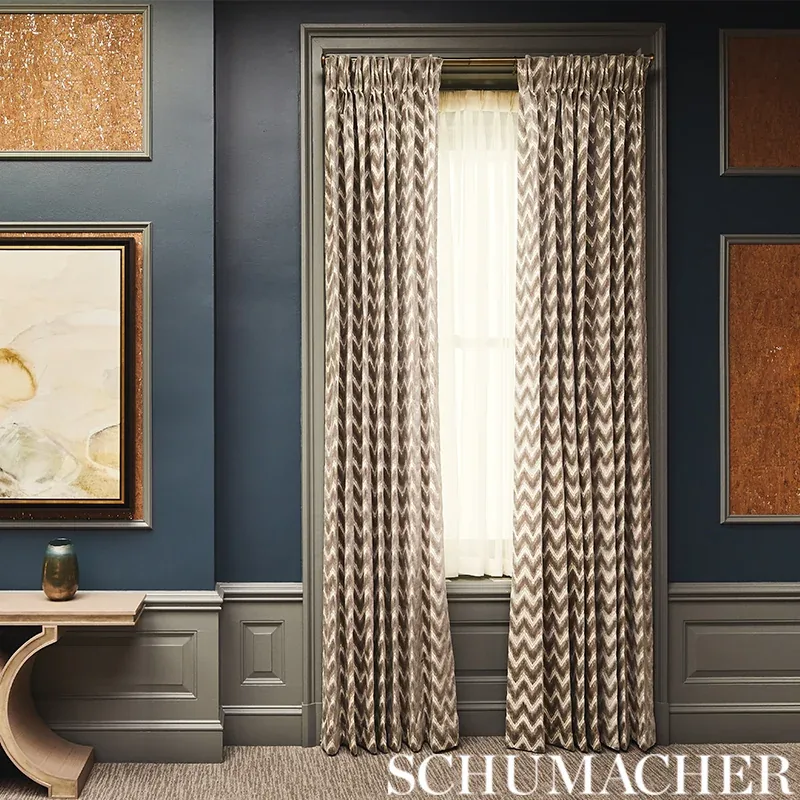 CHEVRON VELVET Fabric – BLUSH | Schumacher | Wallpaper Twins CHEVRON VELVET fabric BLUSH color by Schumacher