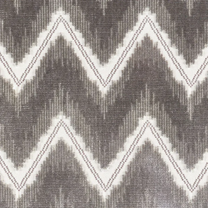 CHEVRON VELVET Fabric – GREY | Schumacher | Wallpaper Twins CHEVRON VELVET fabric GREY color by Schumacher