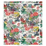 CHIANG MAI DRAGON Fabric – ALABASTER | Schumacher | Wallpape CHIANG MAI DRAGON fabric ALABASTER color by Schumacher