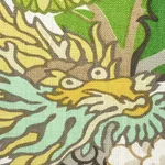CHIANG MAI DRAGON fabric CITRUS color by Schumacher