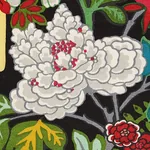 CHIANG MAI DRAGON fabric EBONY color by Schumacher