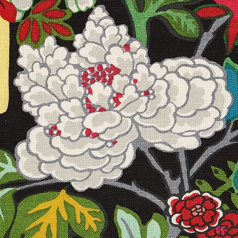 CHIANG MAI DRAGON fabric EBONY color by Schumacher