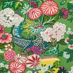 CHIANG MAI DRAGON fabric JADE color by Schumacher