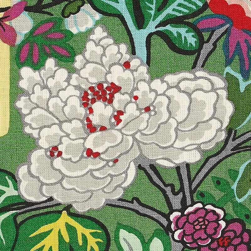 CHIANG MAI DRAGON fabric JADE color by Schumacher
