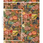 CHIANG MAI DRAGON Fabric – MOCHA | Schumacher | Wallpaper Tw CHIANG MAI DRAGON fabric MOCHA color by Schumacher
