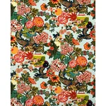 CHIANG MAI DRAGON VELVET Fabric – AQUAMARINE | Schumacher | CHIANG MAI DRAGON VELVET fabric AQUAMARINE color by Schumacher