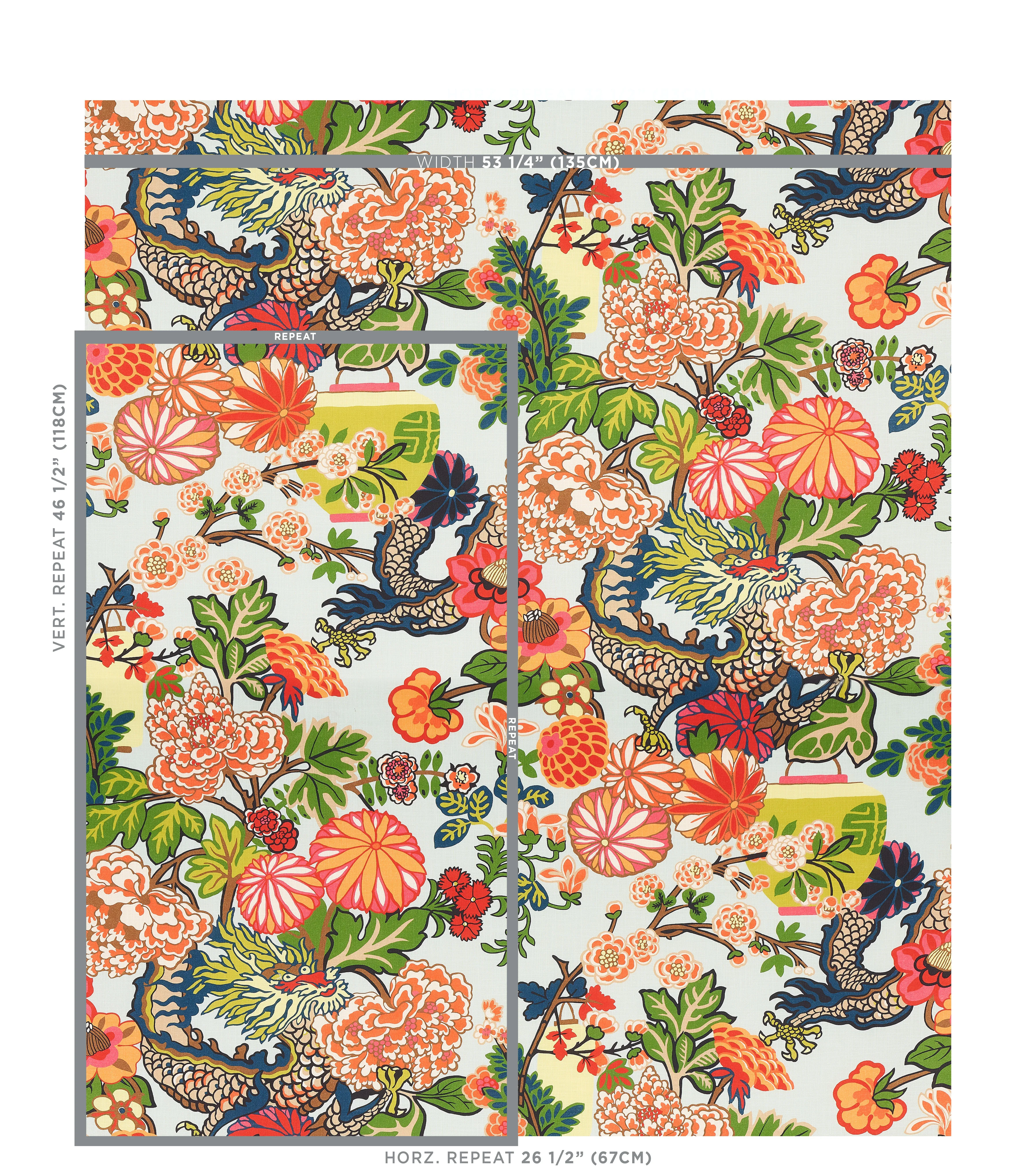 CHIANG MAI INDOOR/OUTDOOR Fabric – AQUAMARINE | Schumacher | CHIANG MAI INDOOR/OUTDOOR fabric AQUAMARINE color by Schumacher
