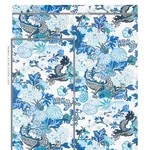 CHIANG MAI INDOOR/OUTDOOR Fabric – CHINA BLUE | Schumacher | CHIANG MAI INDOOR/OUTDOOR fabric CHINA BLUE color by Schumacher