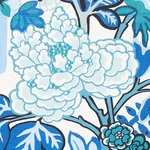 CHIANG MAI INDOOR/OUTDOOR Fabric – CHINA BLUE | Schumacher | CHIANG MAI INDOOR/OUTDOOR fabric CHINA BLUE color by Schumacher