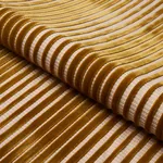 CHIMAY STRIPE VELVET Fabric – BRONZE | Schumacher | Wallpape CHIMAY STRIPE VELVET fabric BRONZE color by Schumacher