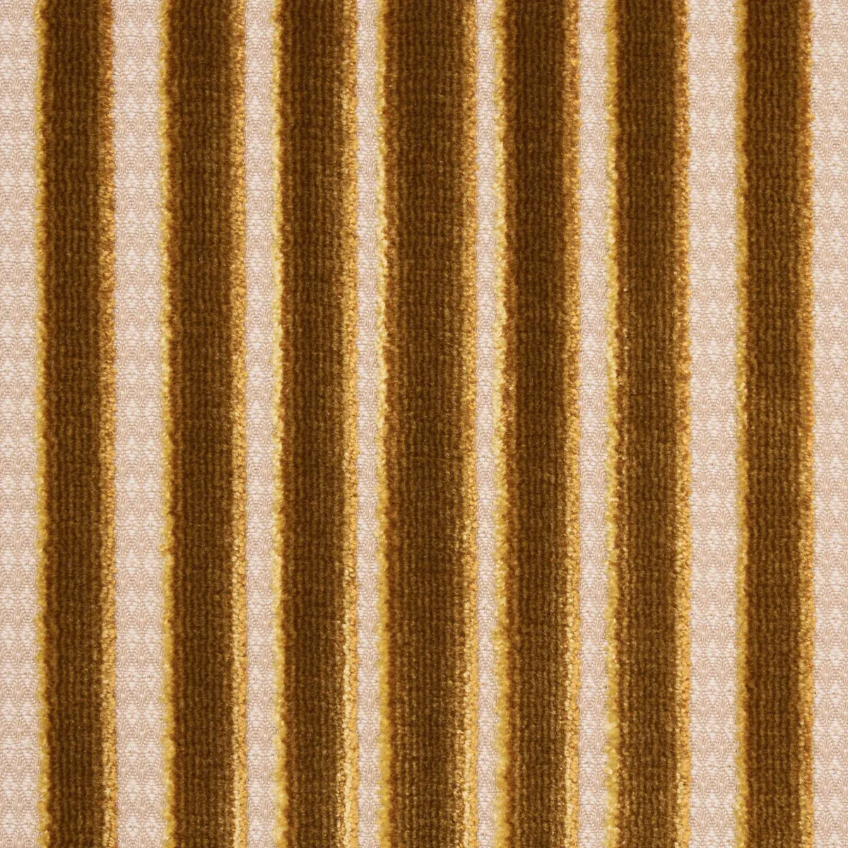 CHIMAY STRIPE VELVET Fabric – BRONZE | Schumacher | Wallpape CHIMAY STRIPE VELVET fabric BRONZE color by Schumacher