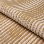CHIMAY STRIPE VELVET fabric CHAMPAGNE color by Schumacher