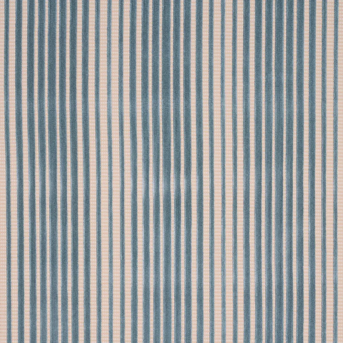 CHIMAY STRIPE VELVET fabric CIEL color by Schumacher