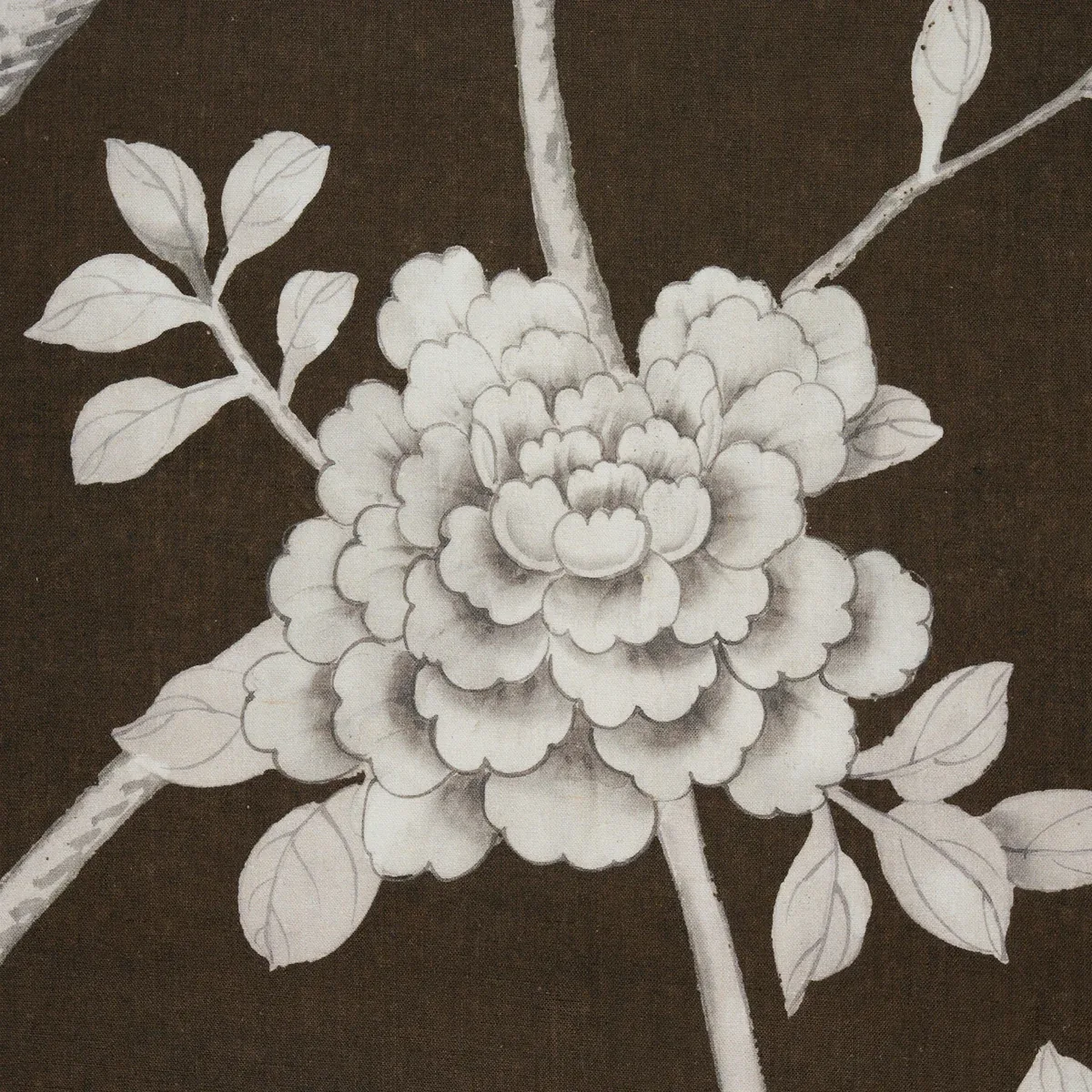 CHINOIS PALAIS fabric CHOCOLATE color by Schumacher