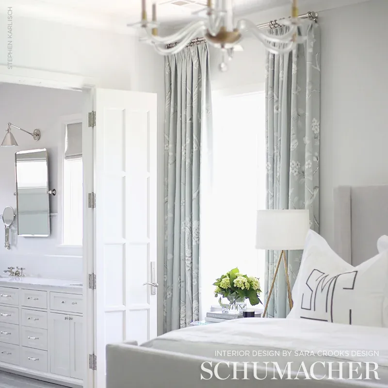 CHINOIS PALAIS Fabric – GRISAILLE | Schumacher | Wallpaper T CHINOIS PALAIS fabric GRISAILLE color by Schumacher