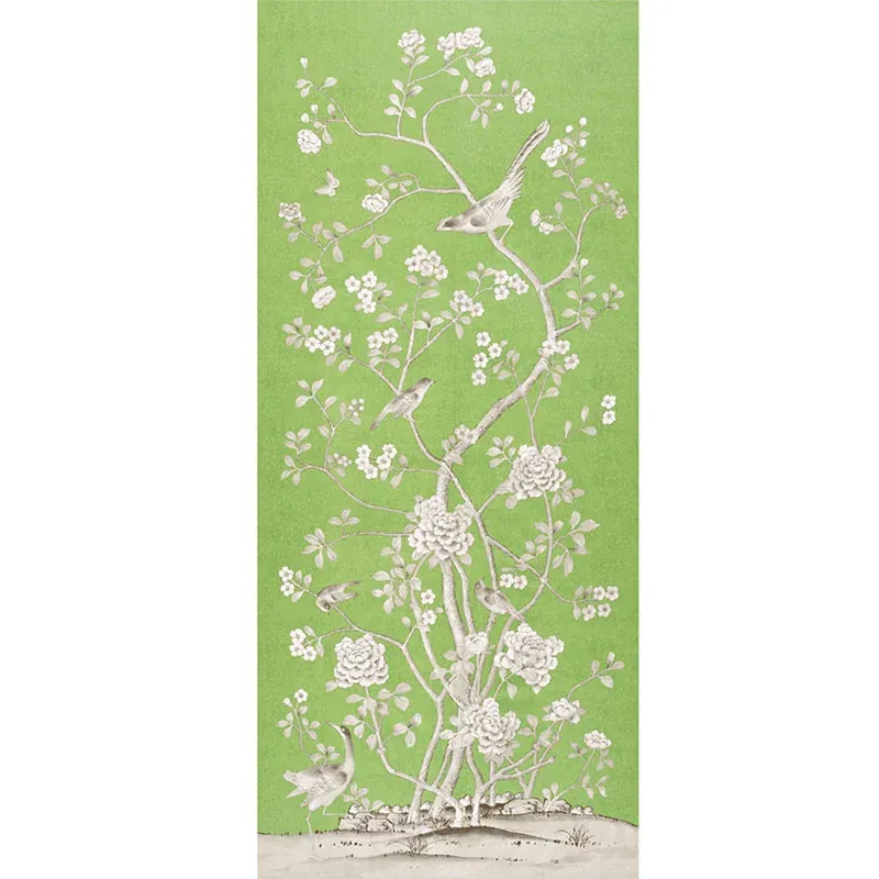CHINOIS PALAIS fabric LETTUCE color by Schumacher