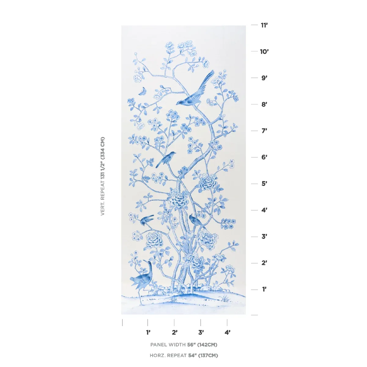 CHINOIS PALAIS Fabric – PORCELAIN | Schumacher | Wallpaper T CHINOIS PALAIS fabric PORCELAIN color by Schumacher