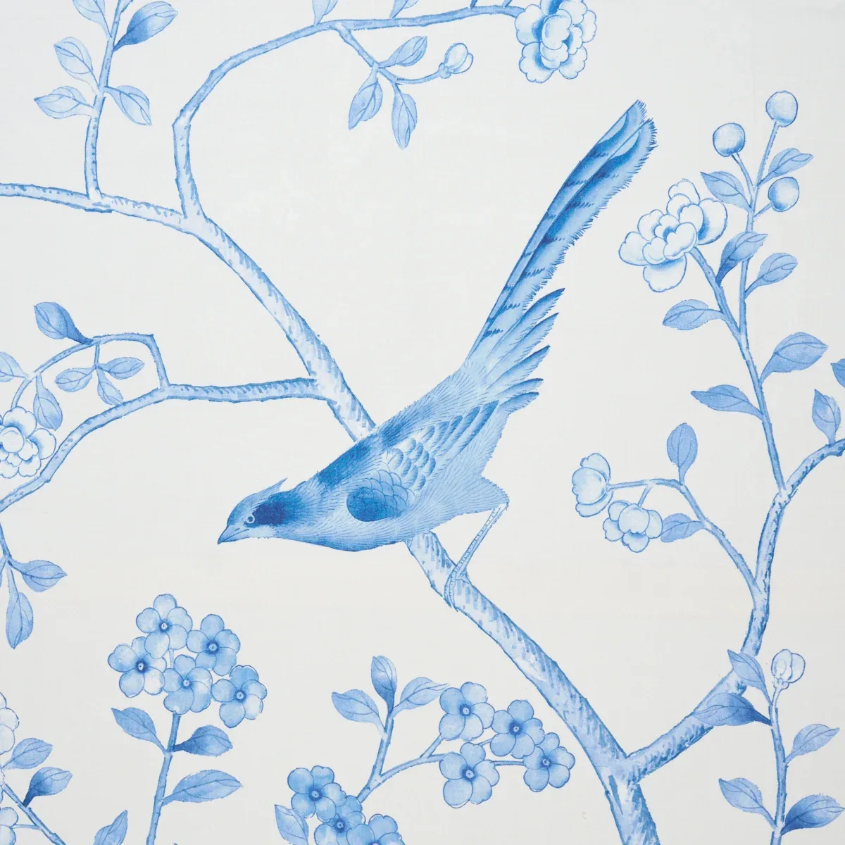 CHINOIS PALAIS Fabric – PORCELAIN | Schumacher | Wallpaper T CHINOIS PALAIS fabric PORCELAIN color by Schumacher
