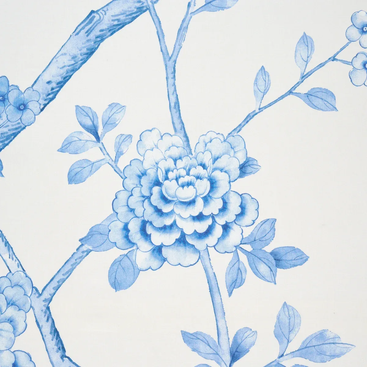 CHINOIS PALAIS Fabric – PORCELAIN | Schumacher | Wallpaper T CHINOIS PALAIS fabric PORCELAIN color by Schumacher