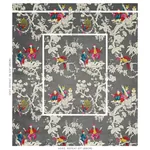 CHINOISERIE MODERNE Fabric – GRAPHITE | Schumacher | Wallpap CHINOISERIE MODERNE fabric GRAPHITE color by Schumacher