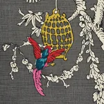 CHINOISERIE MODERNE Fabric – GRAPHITE | Schumacher | Wallpap CHINOISERIE MODERNE fabric GRAPHITE color by Schumacher