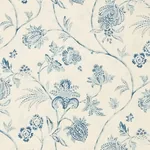 CHINOISERIE VINE fabric CHINA BLUE color by Schumacher