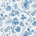 CHINOISERIE VINE Fabric – COBALT | Schumacher | Wallpaper Tw CHINOISERIE VINE fabric COBALT color by Schumacher
