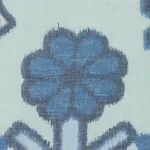 CHUSKA WARP PRINT fabric BLUE color by Schumacher