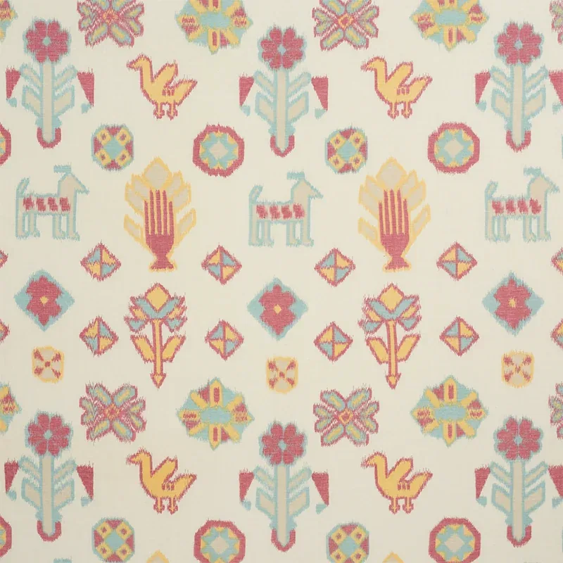 CHUSKA WARP PRINT fabric MULTI color by Schumacher