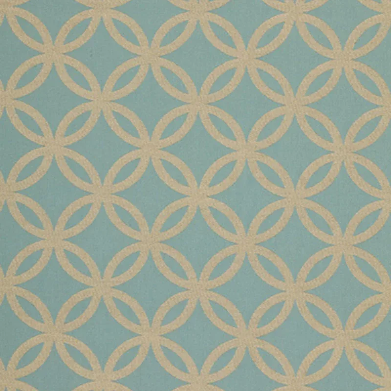 CIRCLE DANCE fabric AZURE color by Schumacher