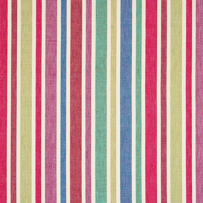 CIRCO HAND WOVEN STRIPE fabric CARNIVAL color by Schumacher