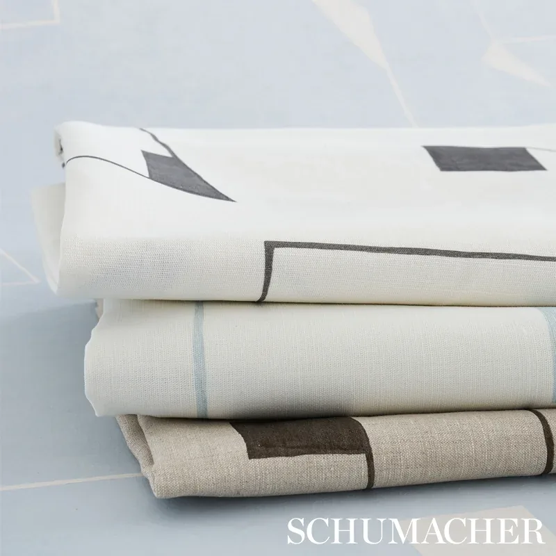CIRCUIT Fabric – GREY | Schumacher | Wallpaper Twins CIRCUIT fabric GREY color by Schumacher