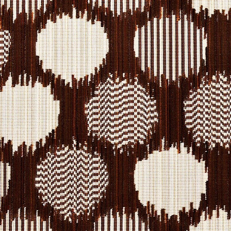 CIRQUE VELVET fabric BROWN color by Schumacher