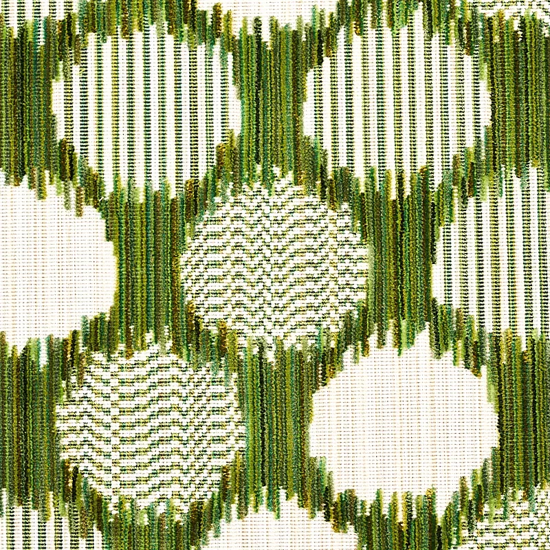 CIRQUE VELVET fabric GREEN color by Schumacher