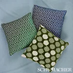 CIRQUE VELVET fabric GREEN color by Schumacher