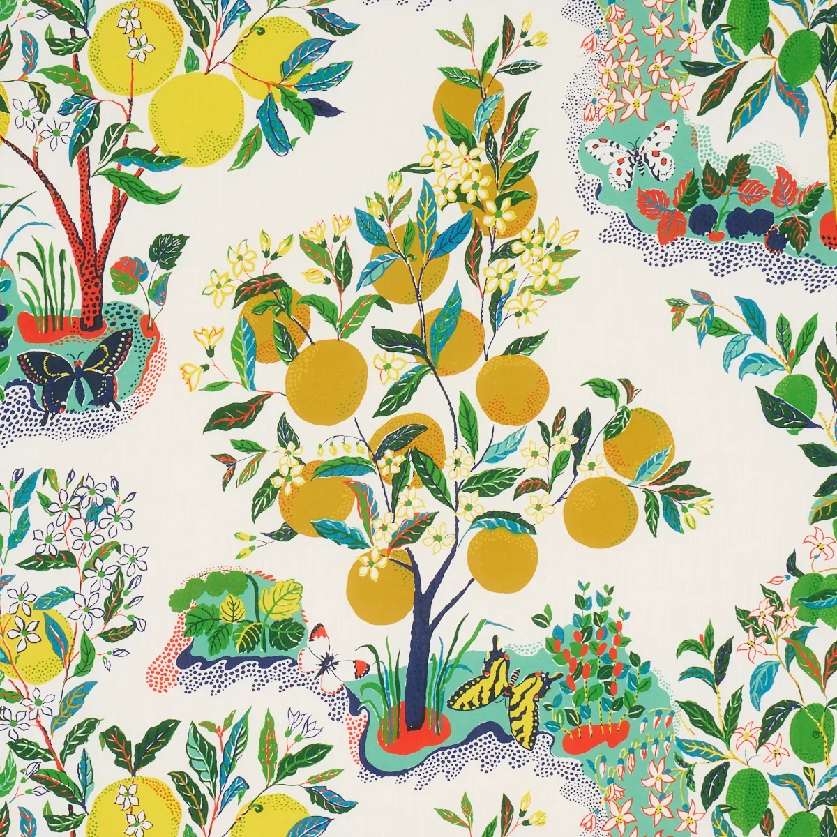 CITRUS GARDEN INDOOR/OUTDOOR fabric PRIMARY color by Schumacher
