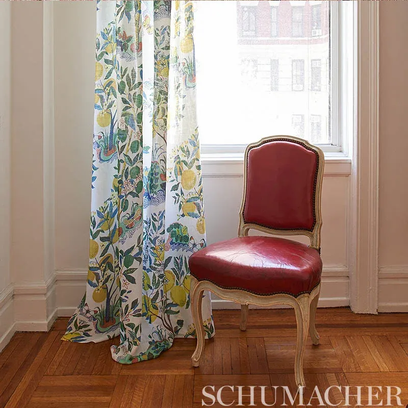 CITRUS GARDEN SHEER fabric PRIMARY color by Schumacher