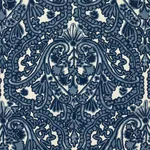 Claremont Crewel Embroidery Fabric – DELFT | Schumacher | Wa Claremont Crewel Embroidery fabric DELFT color by Schumacher