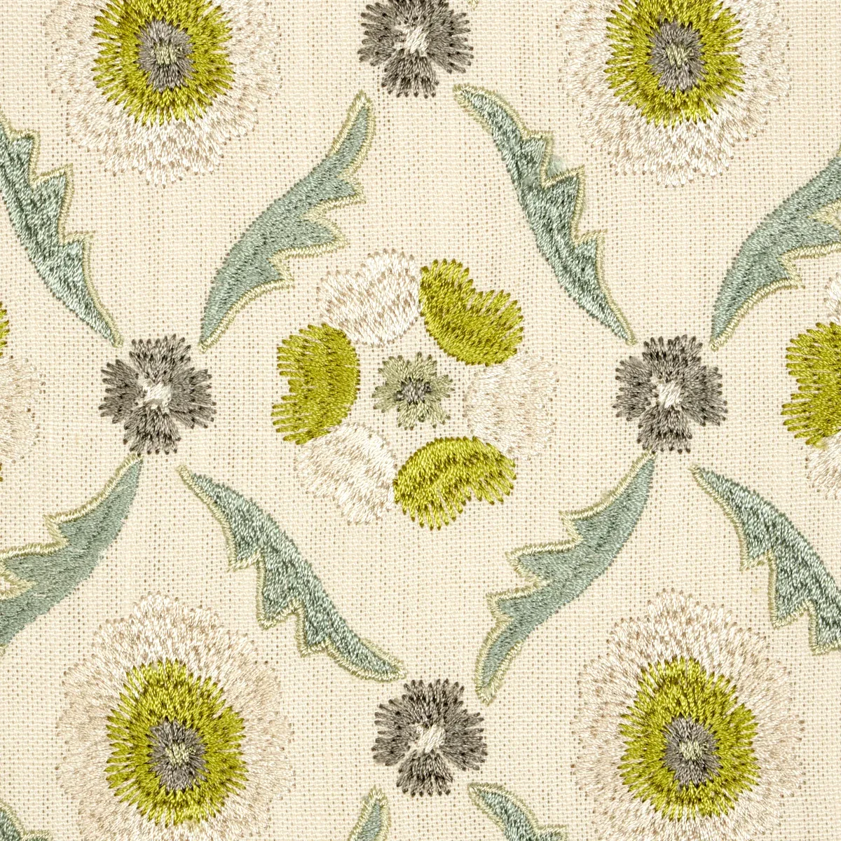 Claremont Embroidery Fabric – CHARTREUSE | Schumacher | Wall Claremont Embroidery fabric CHARTREUSE color by Schumacher