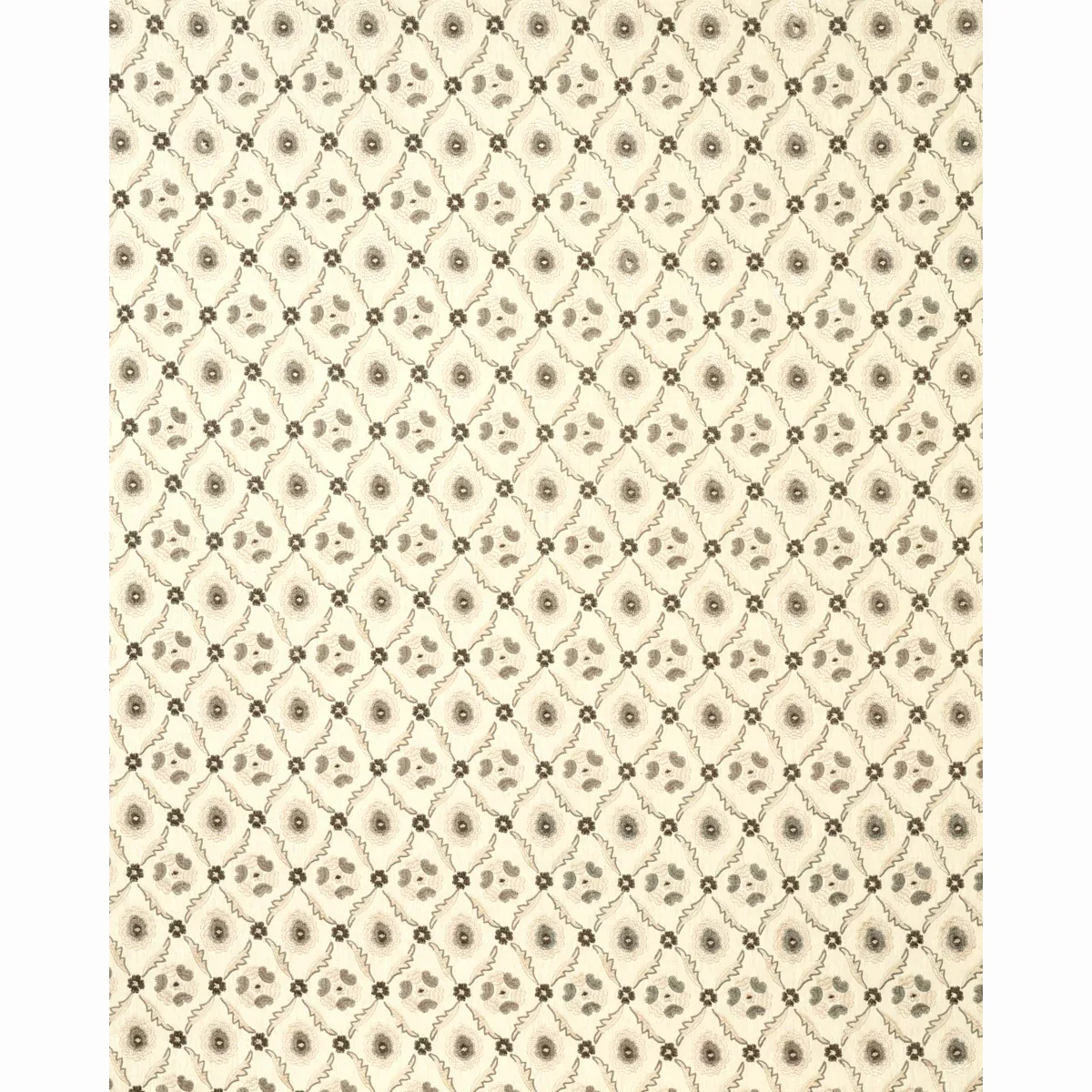 Claremont Embroidery Fabric – GRISAILLE | Schumacher | Wallp Claremont Embroidery fabric GRISAILLE color by Schumacher